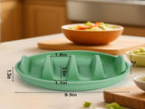 Silicone taco trays 3-pack with dividers Eco-friendly Reusable Taco plates Taco holders V1259-DP01-BO-82