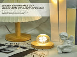 8 Pcs Wooden LED Display Base Lighted Base for Crystal Art Wood Display for Glass Art 3D Crystal V1258-DP02-C-2747