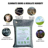 10PCS Air Purifying Bags Activated Bamboo Charcoal Freshener for Car Home Shoes 200g V201-BBZ2021DG8AU2