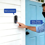 Wireless Video Doorbell Camera Outdoor Doorbell Camera - Black V1263-JX-8099-1