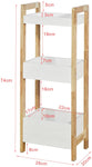 3-Tier White Storage Bathroom Shelf V178-85017