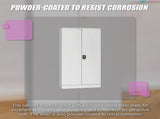 Two-Door Shelf Office Gym Filing Storage Locker Cabinet Safe V63-759835
