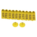 1-100 Cattle Number Ear Tag 5x2cm Set - Yellow Small Pig Sheep Livestock Label V238-SUPDZ-28747530109008