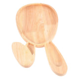 4-Piece Easter Wooden , Adorable Fruit and Dessert Plates for Parties, Holidays, and Family Dinners V1366-AZ2-W-11285