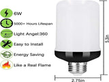 2pcs LED Flame Effect Fire Light Bulb Upgraded 4 Modes Flickering Fire Christmas Decorations Lights V1263-JX-1737