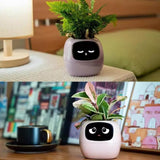 Intelligent Flower Pot, Electronic Bud, Maintenance Plant Assistant, Fun Interactive Flower Pot, V413-SMART-POT-WHITE