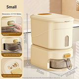large capacity rice dispenser, measuring cup, time scale, plastic grain storage container, sealed V1102-122-98988-CRE-20L