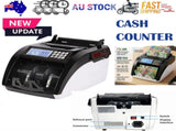 Australian Note Bill Money Cash Counter Machine with Value Count 4" LED Display V201-CASH0001BL8AU