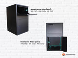 Parcel Delivery Drop Box Mailbox - Home Package Post Locker 41.5x38.5x102.5cm V238-SUPDZ-40376916738128