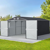 Giantz Garden Shed Sheds Outdoor Storage 3x5.38M Tool Workshop House Shelter SHED-GAB-10X18X8-ABCDEF