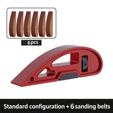 Handheld Aluminum Sanding Block with Adjustable Tension for Woodworking Auto Body and DIY Surface V1341-ZY-Q6C45KSA-B