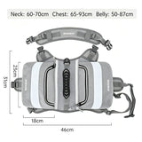 JUMAHE Dog Backpack Harness, Adjustable Dog Saddle Bag with Reflective Strips, Waterproof Oxford Pet V1188-MS-909-012