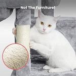 Floofi 104cm Plush Cat Condo Cat Tree Light Grey V227-3331641023080