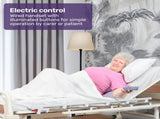 EQUIPMED Electric 8 Function Medical Bed , w/ Mattress & Over Bed Table, Adjustable Back and Leg V219-BNSADBEQE07A