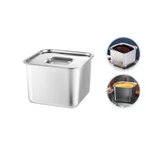 QZS Condiment Container,6.3x4.7" Stainless Steel Dipping Sauce Dish for Home,Stainless Steel V1189-WXFWAL-20260319-00386