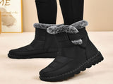 Women's Faux-Fur Trimmed Snow Boots - Coffee - Size 10 V1102-M-DRESS-3324-COFF-10AU10EU38