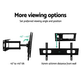 Artiss TV Wall Mount Bracket for 32"-70" LED LCD TVs Full Motion Strong Arms TV-MOUN-B-SINGLE-66MT