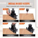 Mobile Base, 181.4 kg Capacity, Adjustable from 241.3 x 241.3 mm to Infinity, Heavy Duty Universal V952-JJYDDZ400LBSQQG4FV0