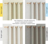 2 Pack Natural 100% Blackout Linen Curtains, Farmhouse Thermal Insulated Drapes for Living Room and V1189-LC-AMZ-00226