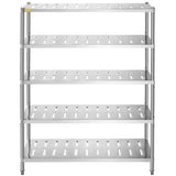VEVOR Storage Shelf, 5-Tier Storage Shelving Unit, Stainless Steel Garage Shelf, 59.1 x 17.7 x 70.9 V952-BXGCKHJYCC605MVZVV0