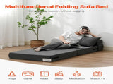 Folding Sofa Bed, 3-in-1 Foldable Couch Bed with 2 Pillows and Washable Cover, 25D High Density V952-ZDSFDDZSFSINLMIP6V0