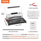 Coil Spiral Binding Machine, Manual Book Maker with Electric Binding, 46-Holes Binding 500 Sheets V952-ZDJ20XQSSDDKSX71ZV3