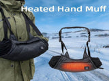 USB-Powered Heated Hand Muff with 3-Temperature Control, Water-Resistant Quilted Design, Adjustable V1341-ZY-XNRDUMK9-BLACK