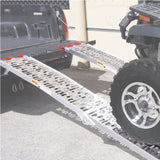 2 x Aluminium ATV Loading Ramp Foldable - Silver ATV-01A-SL-2