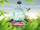 Hummingbirds Water Feeder Colorful Painting Glass Bird Feeding Tool for Garden CourtyardQ2 V1294-YM0901-3111200116912