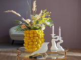 31 cm Yellow Lemon-Shaped Decorative Flower Vase, Botanical Home Decor V1188-MS-731-134