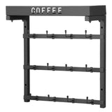 VEVOR Coffee Mug Holder Wall Mounted w/ 12 Movable Hooks and Top Shelf Cup Rack V952-GSMKBGJBGSJSZUHL7V0
