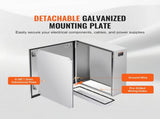 Steel Electrical Box, 60x50x20 cm, 304 Stainless Steel Electrical Enclosure Box, Wall-Mounted V952-BXGDQX24X20XC3Z3EV0