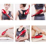 SOGA 2X 6 Heads Portable Handheld Massager Soothing Stimulate Blood Flow Shoulder Red MASSAGER833AREDX2