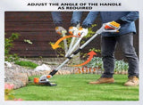Ergonomic Weed Eater Handle Extension with Adjustable Angle and Shoulder Strap, Durable Aluminum V1107-CS-GCJFZBS