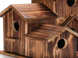 Wooden Bird Houses for Outside Hanging Clearance,6 Hole Handmade Natural Bird House for V1366-AZ2-W-05438