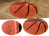 Basketball Rug, Soft and Comfy Sports Themed Round Area Rugs Bedroom Living Room Carpet Kitchen Mat V1369-AZ3-W-17837