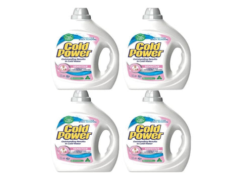 Cold Power 2L Laundry Liquid Effective Stain Remover Sensitive x4 COLDPOWER-2597978X4_NZ