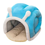 Snail Shape Enclosed Cat Bed Cave, Warm Cozy Hideaway Nest For Indoor Cats Kittens Small Dogs Winter V1369-AZ3-W-15153