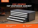 Tap Dispenser Cabinet, Five-Drawer Tap Cabinet for 2-56-12-28 Steel Tap Dispenser V952-ZTFPGJX256D1DU5WJV0