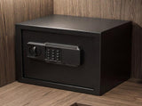 Levede Fireproof Safe Box with LED Light Alarm USB Steel for Home Use Black SAFE1008-AU
