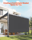 VEVOR 90% Sun Shade Cloth Privacy Screen 305 x 305 cm for Patio Garden V952-JBZGB100FT18PIAG8001V0