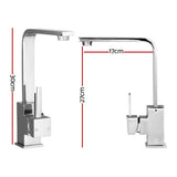 Cefito Kitchen Mixer Tap Mixer Square Sink Faucet Basin Laundry Chrome TAP-A-82H35-SI