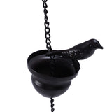 Birds Rain Chain Iron Effective Drainage Crisp Sound Birds On Cups Rain Chain for Downspout Gutters V1294-YM0901-3111240131411