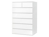 Levede Tall Storage Cabinet 7 Drawer Dresser Bedroom Storage Cupboard Tallboy CH1171-7-WH-AU