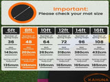 Kahuna 8ft Replacement Trampoline Safety Pad Cover and Jumping Spring Mat - Orange KAH-PDMAT-08-OR
