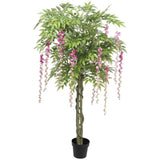 Pink Flowering Artificial Wisteria 180cm V77-1166718