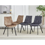 Sloane Fabric Dining Chairs - Grey V411-HMT-SLOANE-GREY