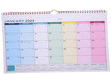 Modern Wall Calendar Simple Style Home Decoration Yearly Planner Multi Color Paper Large Wall V1366-AZ2-W-19212