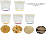 5pcs 5 Gallon Filter Bag Bubble Bag Herbal Ice Essence Extractor Kit Set Micron Drawstring V1259-DP01-A-3342