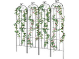 Garden Trellis for Climbing Plants, 87 x 20 in, 4 Packs Rustproof Metal Garden Flower Trellis, V952-HPJHX4JTH87W88ZO1V0